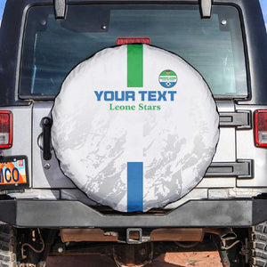 Custom Sierra Leone Football Spare Tire Cover Grunge Style