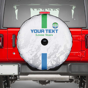 Custom Sierra Leone Football Spare Tire Cover Grunge Style