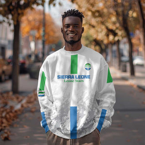 Custom Sierra Leone Football Sweatshirt Grunge Style