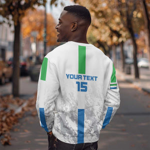 Custom Sierra Leone Football Sweatshirt Grunge Style