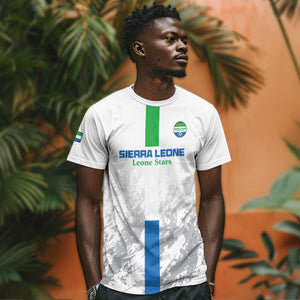 Custom Sierra Leone Football T shirt Grunge Style