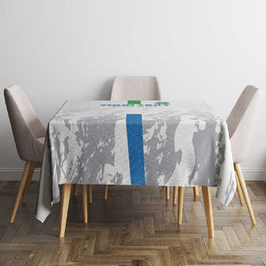 Custom Sierra Leone Football Tablecloth Grunge Style