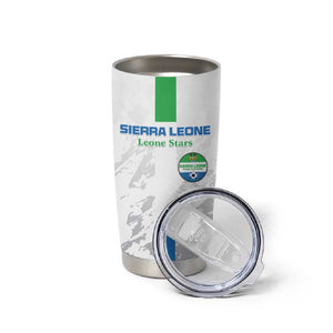 Custom Sierra Leone Football Tumbler Cup Grunge Style