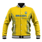 Rwanda Football Custom Baseball Jacket Stand With Amavubi - Yellow - African Pride