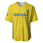 Rwanda Football Custom Baseball Jersey Stand With Amavubi - Yellow LT15