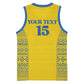 Rwanda Football Custom Basketball Jersey Stand With Amavubi - Yellow - African Pride