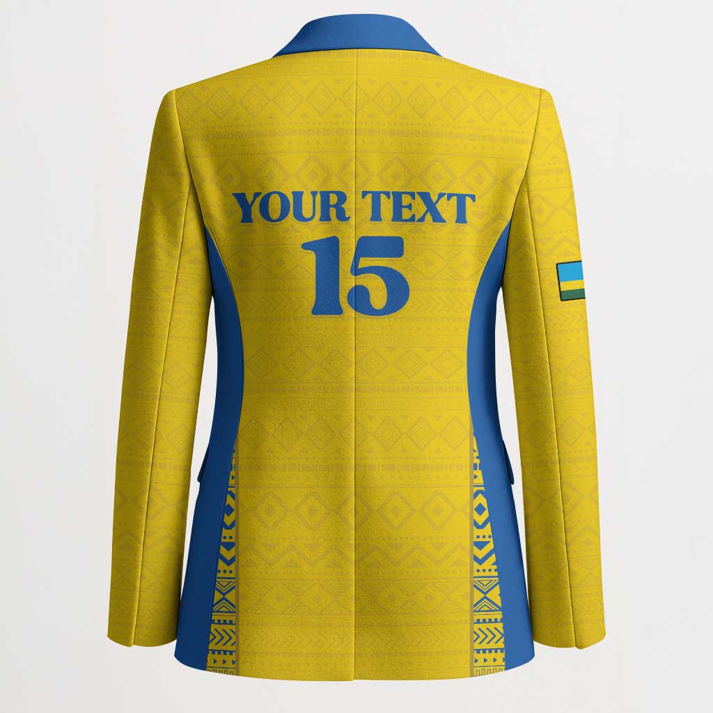 Rwanda Football Custom Blazer Stand With Amavubi - Yellow - African Pride