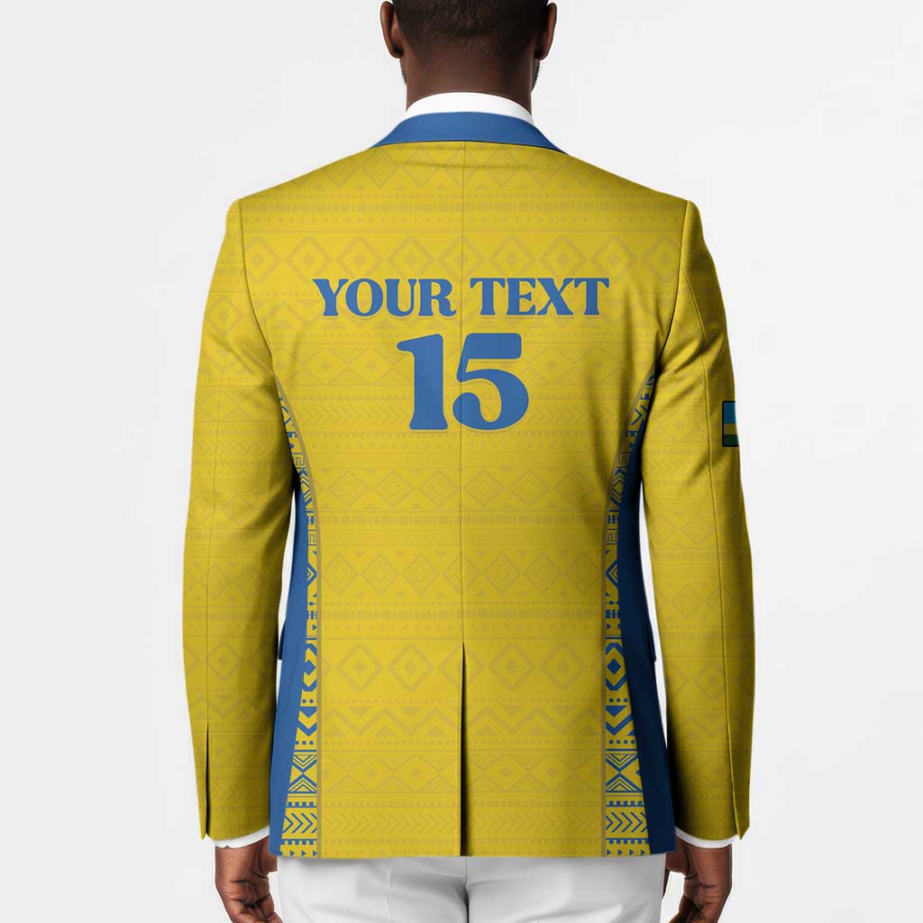 Rwanda Football Custom Blazer Stand With Amavubi - Yellow - African Pride