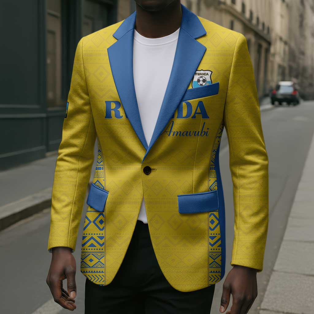 Rwanda Football Custom Blazer Stand With Amavubi - Yellow - African Pride