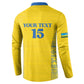 Rwanda Football Custom Button Sweatshirt Stand With Amavubi - Yellow