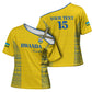 Rwanda Football Custom Cross Shoulder Shirt Stand With Amavubi - Yellow - African Pride