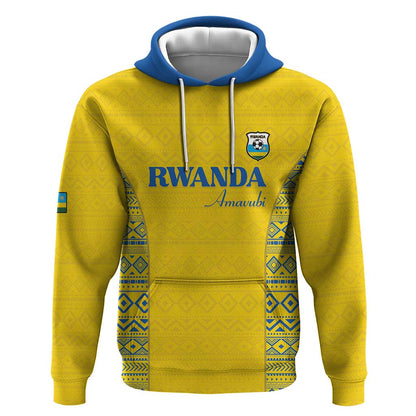 Rwanda Football Custom Hoodie Stand With Amavubi - Yellow - African Pride