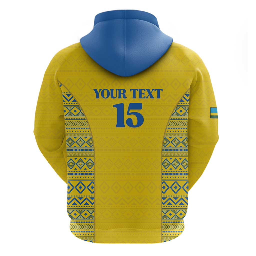 Rwanda Football Custom Hoodie Stand With Amavubi - Yellow - African Pride