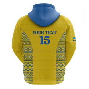 Rwanda Football Custom Hoodie Stand With Amavubi - Yellow - African Pride
