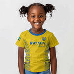 Rwanda Football Custom Kid T shirt Stand With Amavubi - Yellow LT15