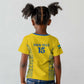 Rwanda Football Custom Kid T shirt Stand With Amavubi - Yellow LT15