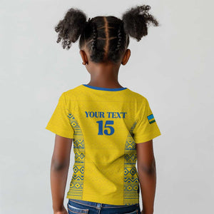 Rwanda Football Custom Kid T shirt Stand With Amavubi - Yellow LT15