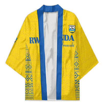 Rwanda Football Custom Kimono Stand With Amavubi - Yellow - African Pride