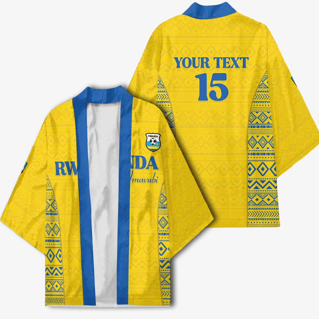 Rwanda Football Custom Kimono Stand With Amavubi - Yellow - African Pride