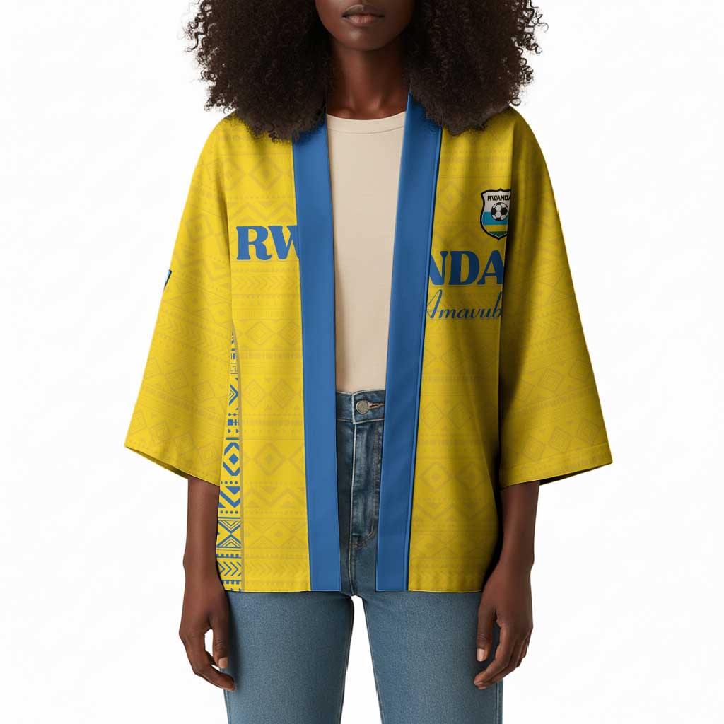 Rwanda Football Custom Kimono Stand With Amavubi - Yellow - African Pride