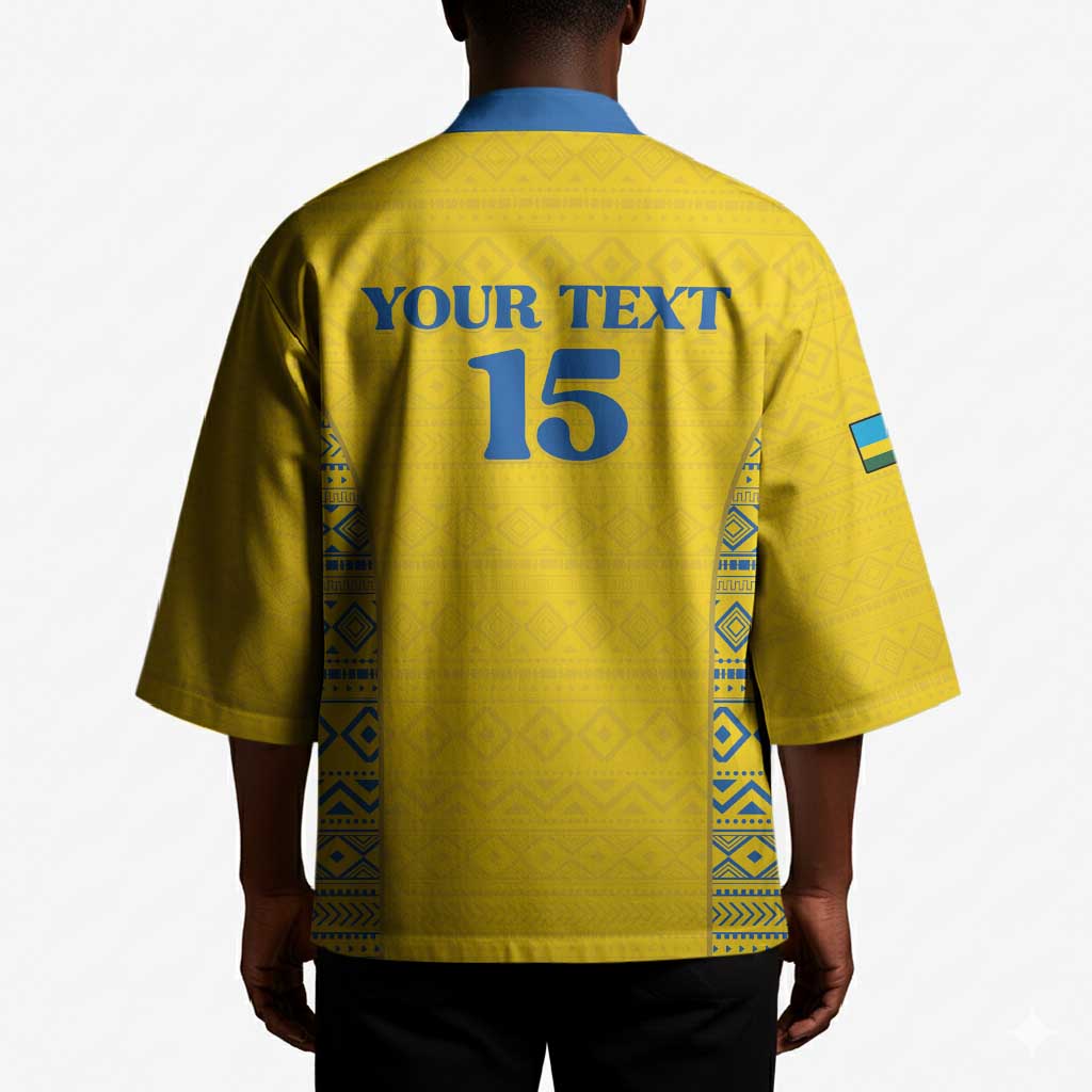 Rwanda Football Custom Kimono Stand With Amavubi - Yellow - African Pride