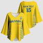 Rwanda Football Custom Kimono Sleeve Blouse Stand With Amavubi - Yellow - African Pride