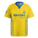 Rwanda Football Custom Rugby Jersey Stand With Amavubi - Yellow LT15