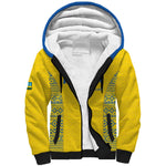Rwanda Football Custom Sherpa Hoodie Stand With Amavubi - Yellow - African Pride