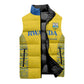 Rwanda Football Custom Sleeveless Puffer Jacket Stand With Amavubi - Yellow - African Pride