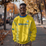 Rwanda Football Custom Sweatshirt Stand With Amavubi - Yellow - African Pride