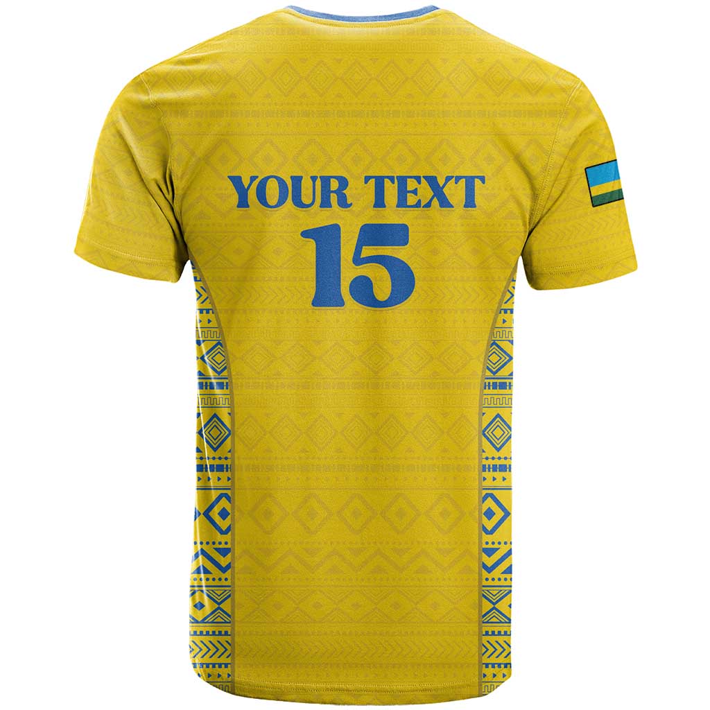 Rwanda Football Custom T shirt Stand With Amavubi - Yellow LT15