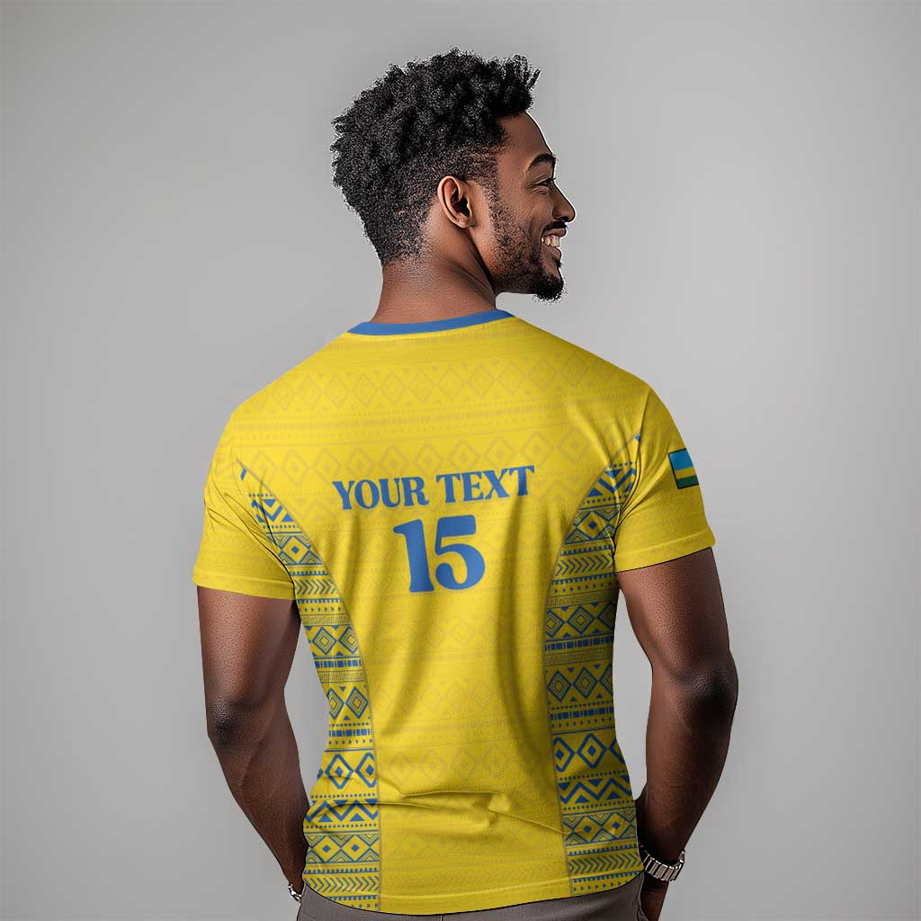 Rwanda Football Custom T shirt Stand With Amavubi - Yellow LT15