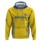 Rwanda Football Custom Zip Hoodie Stand With Amavubi - Yellow - African Pride