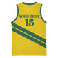 Custom Rwanda Football Basketball Jersey Pride Of Rwanda - Yellow - African Pride