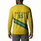 Custom Rwanda Football Button Sweatshirt Pride Of Rwanda - Yellow