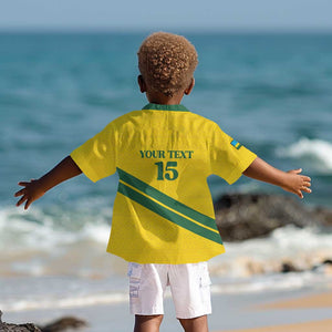 Custom Rwanda Football Kid Hawaiian Shirt Pride Of Rwanda - Yellow LT15