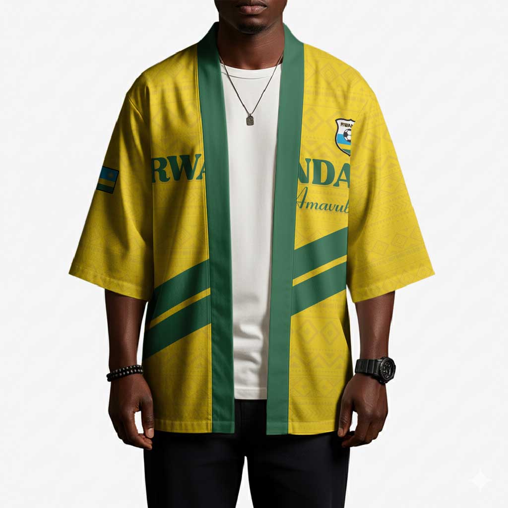 Custom Rwanda Football Kimono Pride Of Rwanda - Yellow - African Pride