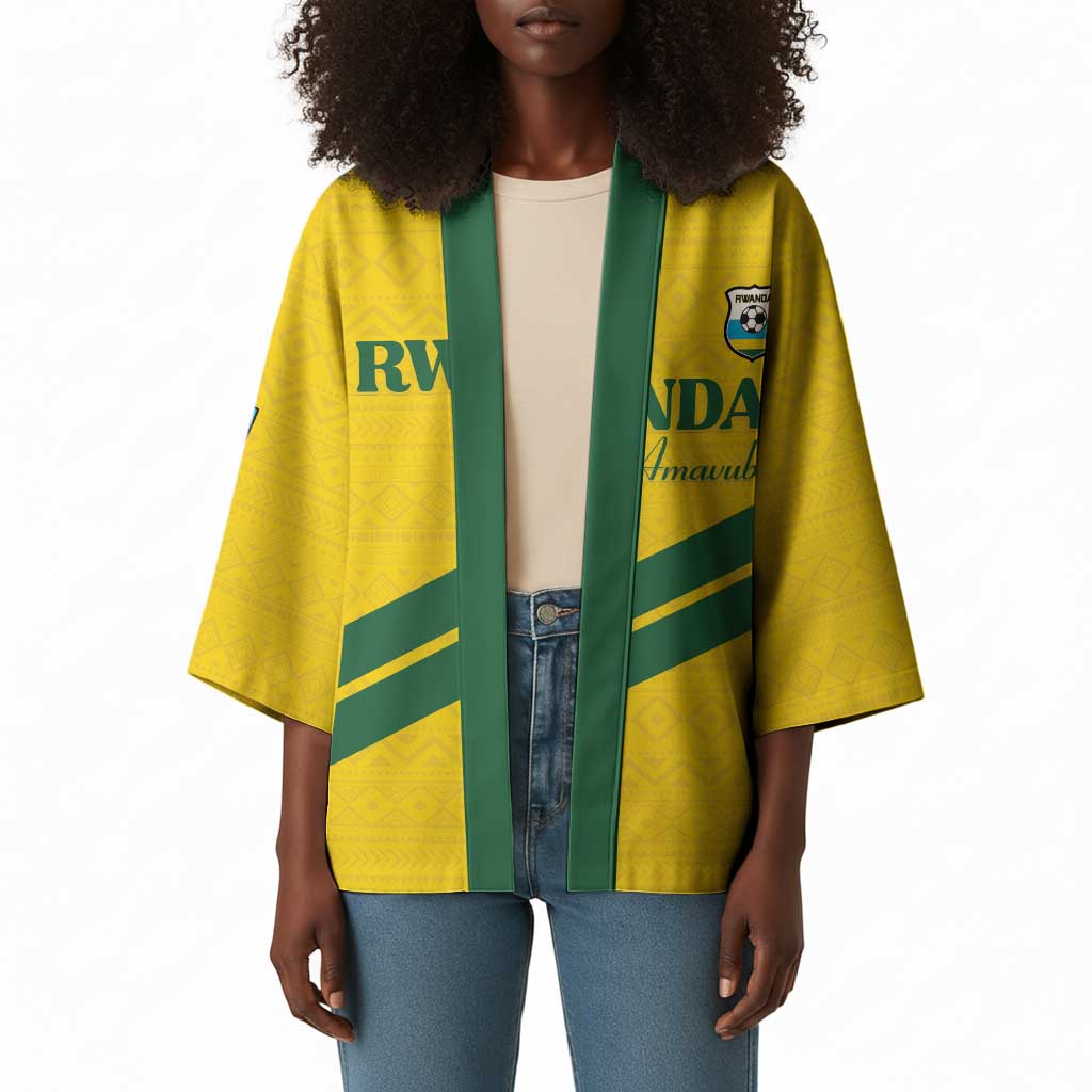 Custom Rwanda Football Kimono Pride Of Rwanda - Yellow - African Pride