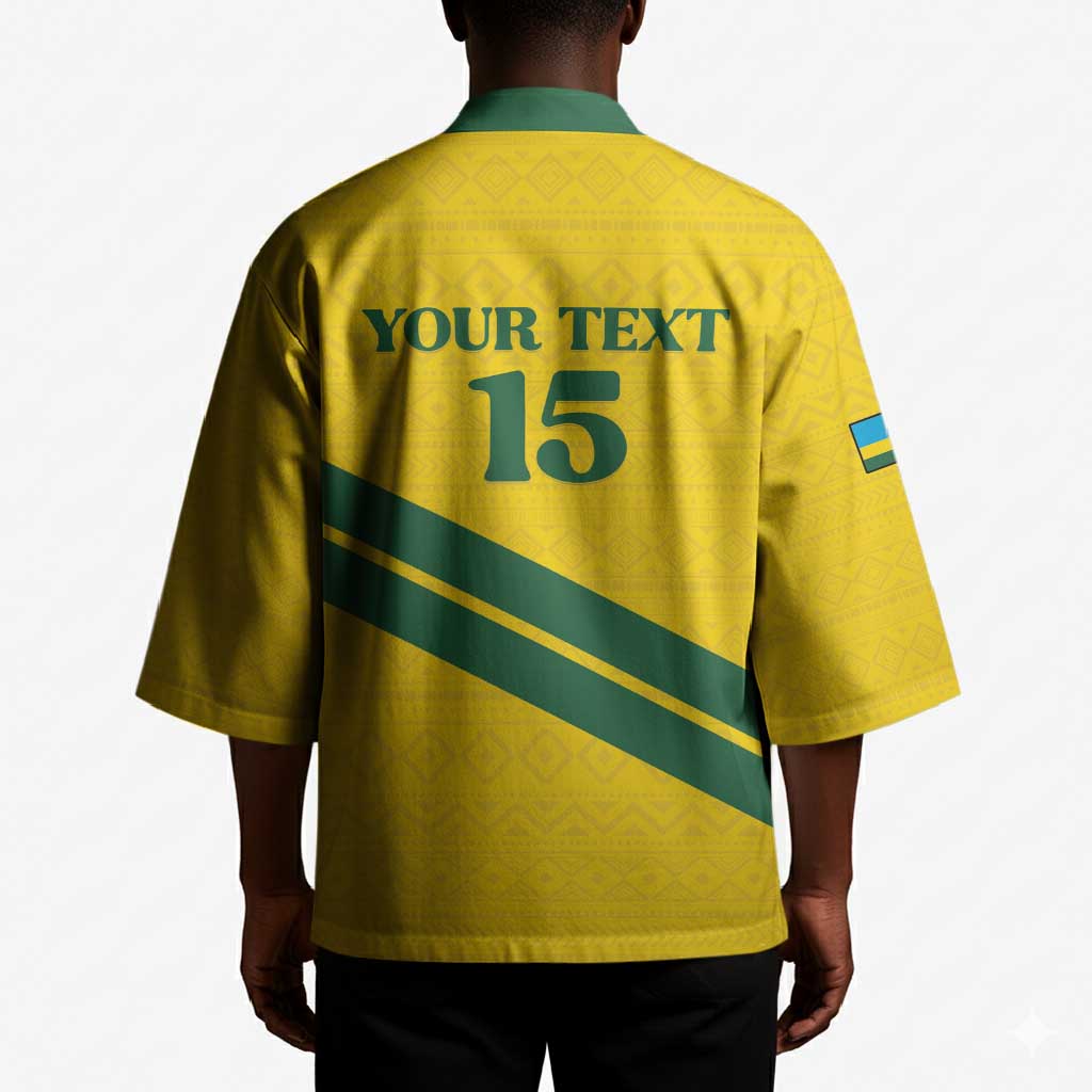 Custom Rwanda Football Kimono Pride Of Rwanda - Yellow - African Pride