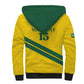 Custom Rwanda Football Sherpa Hoodie Pride Of Rwanda - Yellow - African Pride