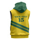 Custom Rwanda Football Sleeveless Hoodie Pride Of Rwanda - Yellow - African Pride