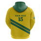 Custom Rwanda Football Zip Hoodie Pride Of Rwanda - Yellow - African Pride