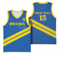 Custom Rwanda Football Basketball Jersey Pride Of Rwanda - Blue - African Pride