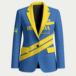 Custom Rwanda Football Blazer Pride Of Rwanda - Blue - African Pride