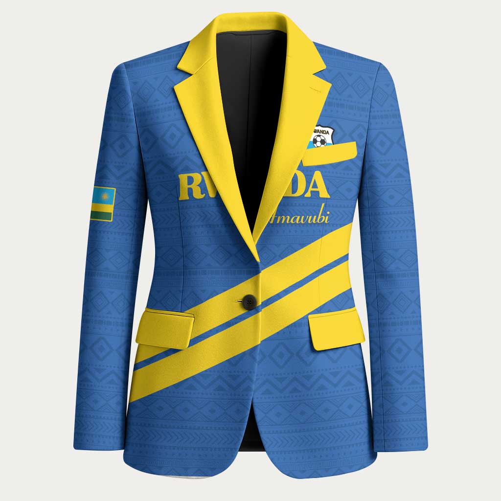Custom Rwanda Football Blazer Pride Of Rwanda - Blue - African Pride