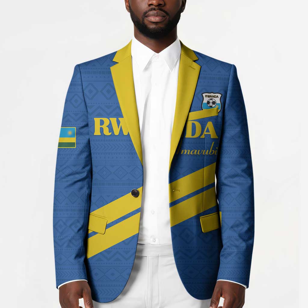 Custom Rwanda Football Blazer Pride Of Rwanda - Blue - African Pride