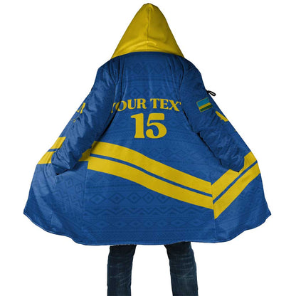 Custom Rwanda Football Cloak Pride Of Rwanda - Blue - African Pride