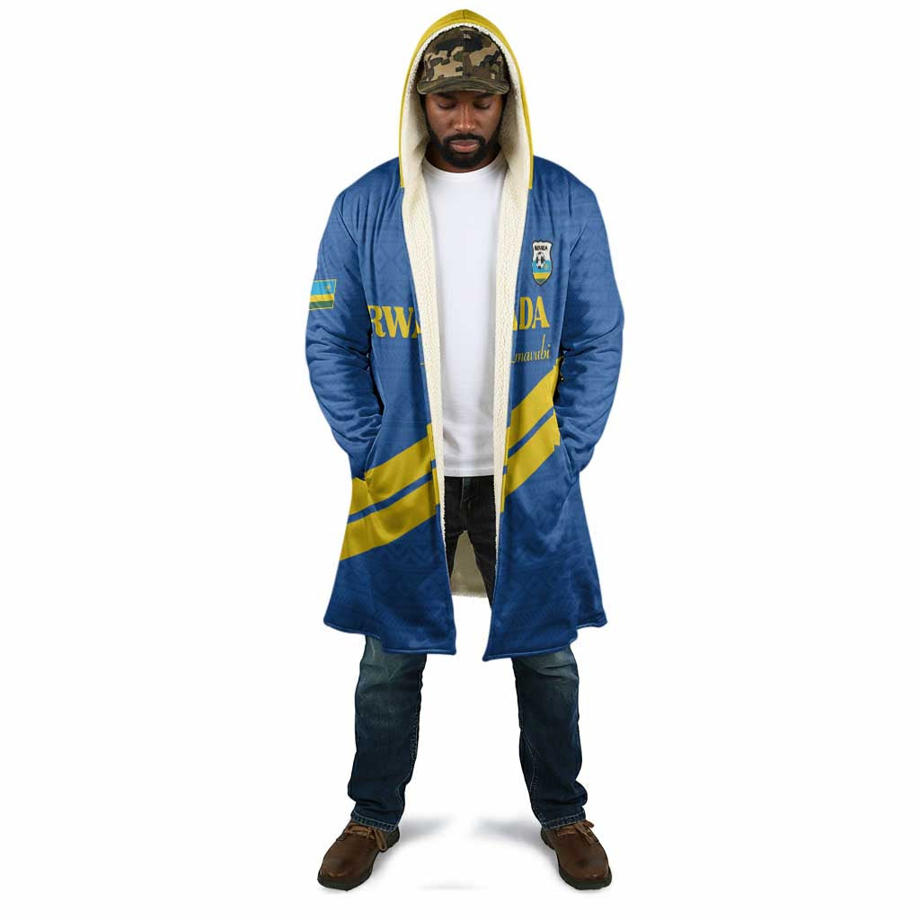 Custom Rwanda Football Cloak Pride Of Rwanda - Blue - African Pride
