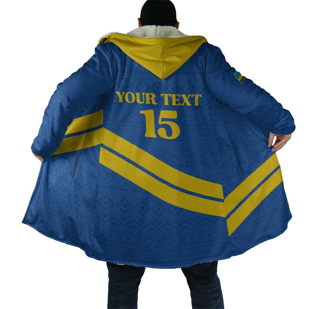 Custom Rwanda Football Cloak Pride Of Rwanda - Blue - African Pride