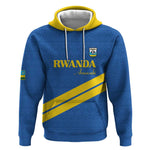 Custom Rwanda Football Hoodie Pride Of Rwanda - Blue - African Pride